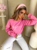 Bluza dresowa LOGO – mocny róż Bluza dresowa LOGO – mocny róż