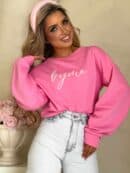 Bluza dresowa LOGO – mocny róż Bluza dresowa LOGO – mocny róż