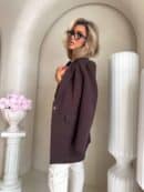 Marynarka LONG – czekoladowa Marynarka LONG – czekoladowa