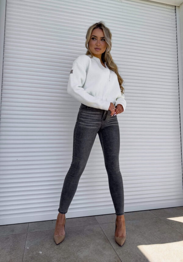 Bomberka MOHAIR - ecru