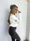 Bomberka MOHAIR - ecru