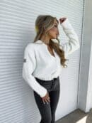 Bomberka MOHAIR - ecru