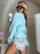 Bluza LOVE - turkusowa Bluza LOVE - turkusowa