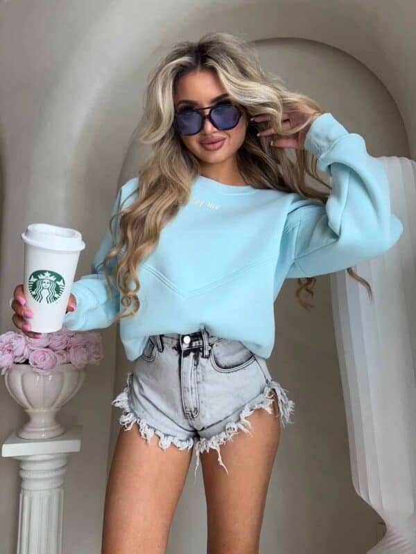 Bluza LOVE - turkusowa Bluza LOVE - turkusowa