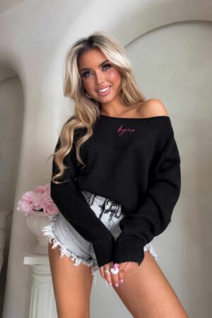 Sweter HERMES – czarny