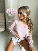 Sweter HERMES – różowy Sweter HERMES – różowy