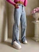 Jeansy FLARED – dark jeans