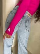 Jeansy FLARED – dark jeans