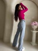 Jeansy FLARED – dark jeans