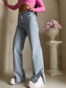 Jeansy FLARED – dark jeans