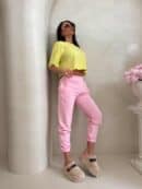 T-shirt pudełkowy ALLO - cytrynowy T-shirt pudełkowy ALLO - cytrynowy