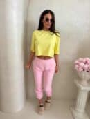 T-shirt pudełkowy ALLO - cytrynowy T-shirt pudełkowy ALLO - cytrynowy