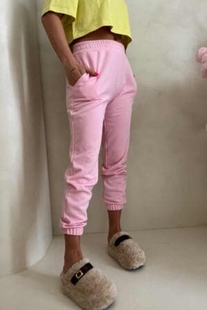 Spodnie dresowe CLASSIC - jasny róż