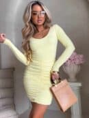 Spódnica MARSZCZONA – bananowa Spódnica MARSZCZONA – bananowa