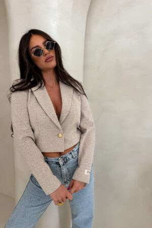 Marynarka SLIM melange - multi