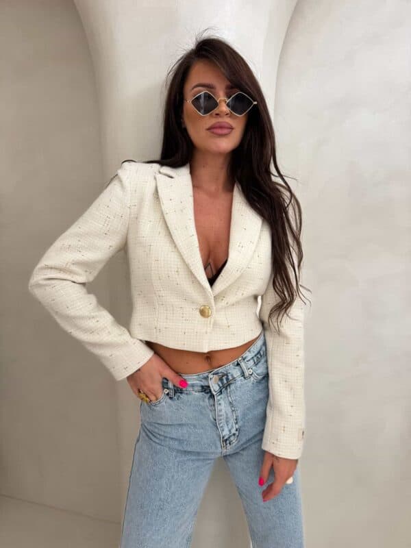 Marynarka SLIM gold - ecru Marynarka SLIM gold - ecru