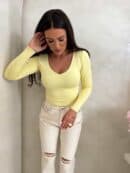 Bluzka VENEZIA - bananowa Bluzka VENEZIA - bananowa