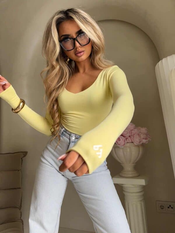 Bluzka VENEZIA - bananowa Bluzka VENEZIA - bananowa