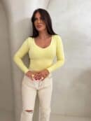 Bluzka VENEZIA - bananowa Bluzka VENEZIA - bananowa