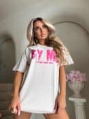 Dekatyzowany t-shirt BALEN - jasny beż Dekatyzowany t-shirt BALEN - jasny beż