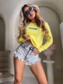 Sweter CRISTAL – cytrynowy Sweter CRISTAL – cytrynowy