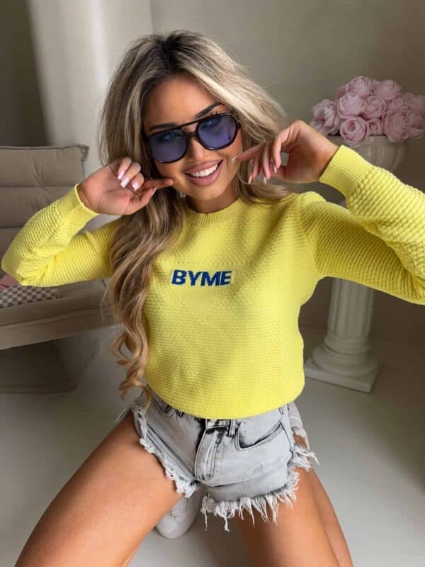 Sweter CRISTAL – cytrynowy Sweter CRISTAL – cytrynowy