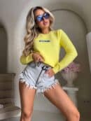 Sweter CRISTAL – cytrynowy Sweter CRISTAL – cytrynowy