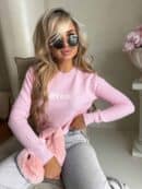 Sweter CRISTAL – jasny róż