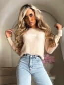 Sweter CRISTAL – jasny beż