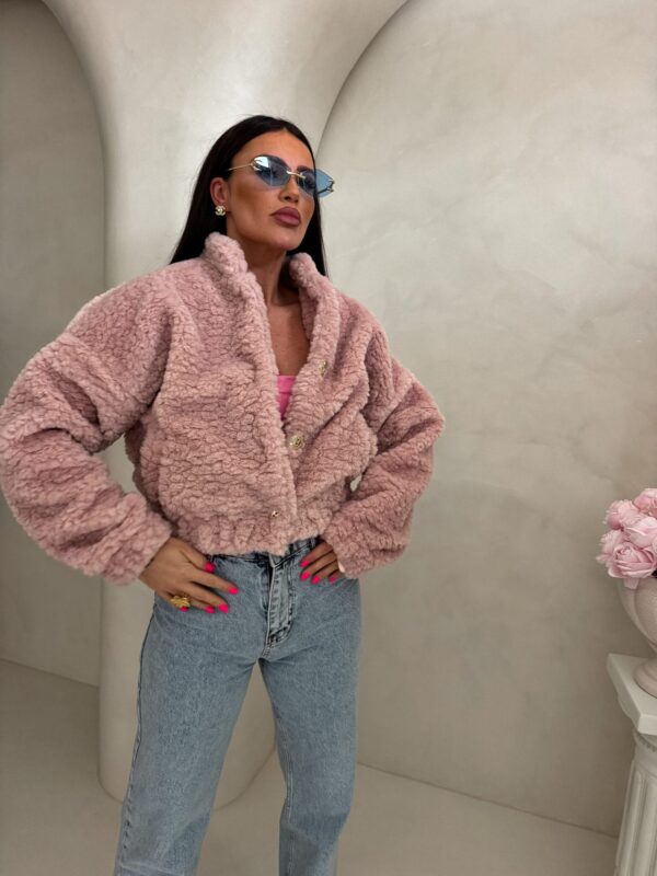 Kurtka bomberka CLOUDY – pudrowy róż