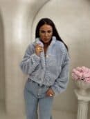 Kurtka bomberka CLOUDY – baby blue