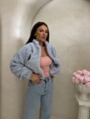 Kurtka bomberka CLOUDY – baby blue