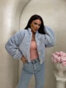 Kurtka bomberka CLOUDY – baby blue