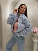 Kurtka bomberka CLOUDY – baby blue