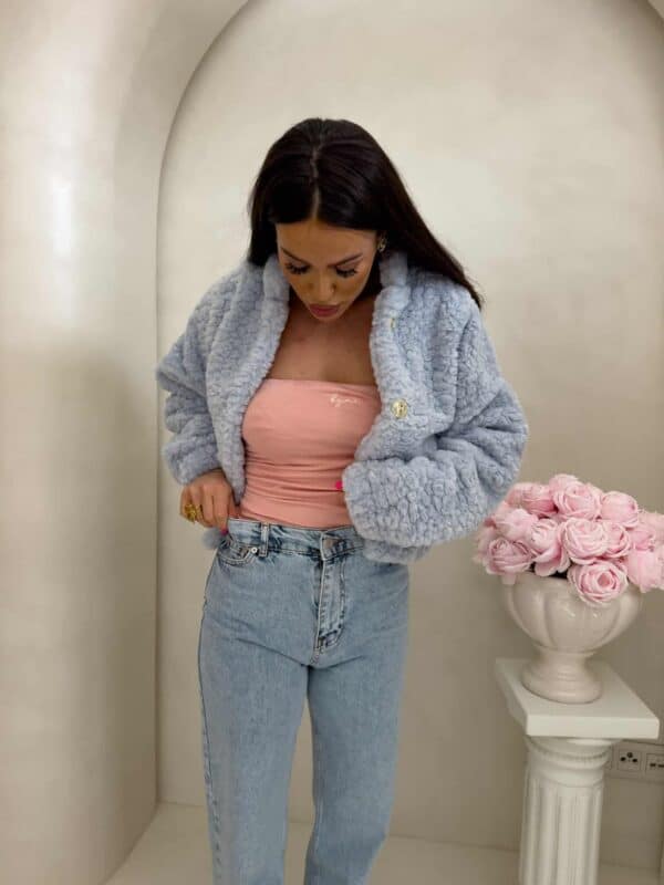 Kurtka bomberka CLOUDY – baby blue