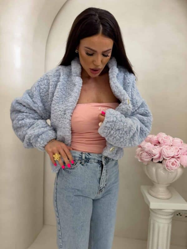 Kurtka bomberka CLOUDY – baby blue