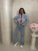 Kurtka bomberka CLOUDY – baby blue