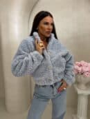 Kurtka bomberka CLOUDY – baby blue