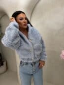 Kurtka bomberka CLOUDY – baby blue