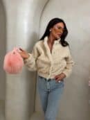 Kurtka bomberka CLOUDY – ecru