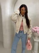 Kurtka bomberka CLOUDY – ecru