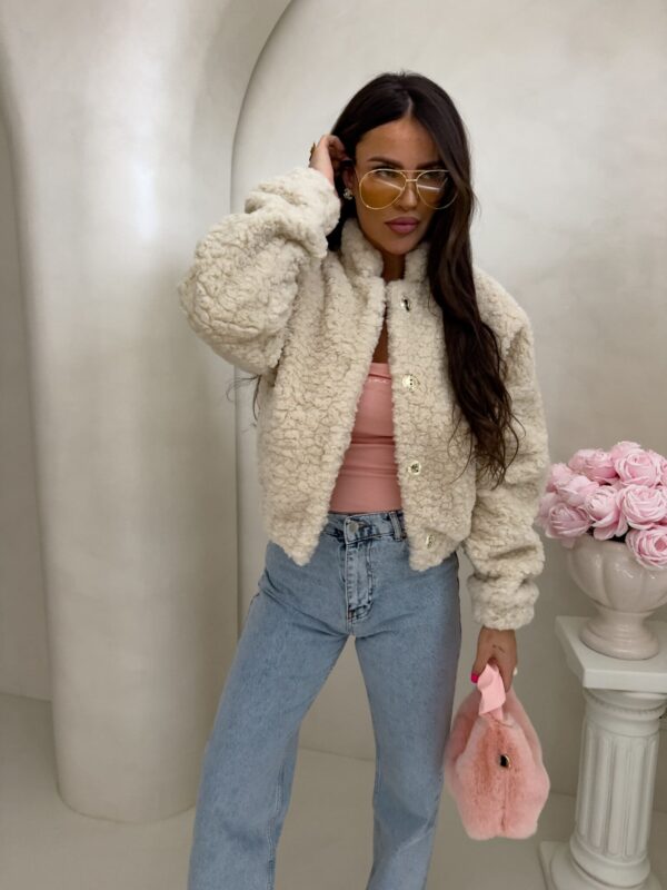 Kurtka bomberka CLOUDY – ecru