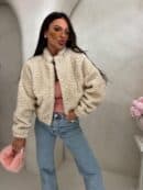 Kurtka bomberka CLOUDY – ecru