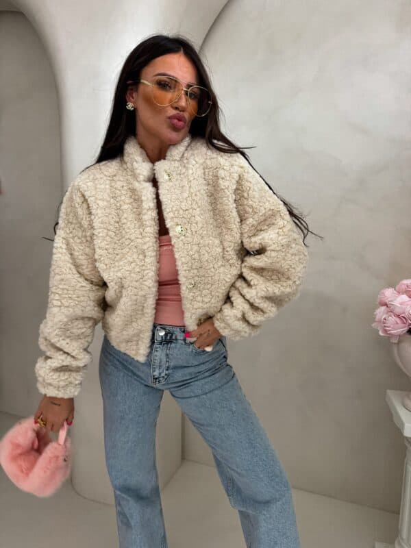 Kurtka bomberka CLOUDY – ecru