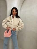 Kurtka bomberka CLOUDY – ecru