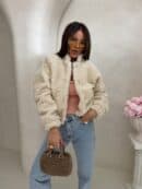 Kurtka bomberka CLOUDY – ecru