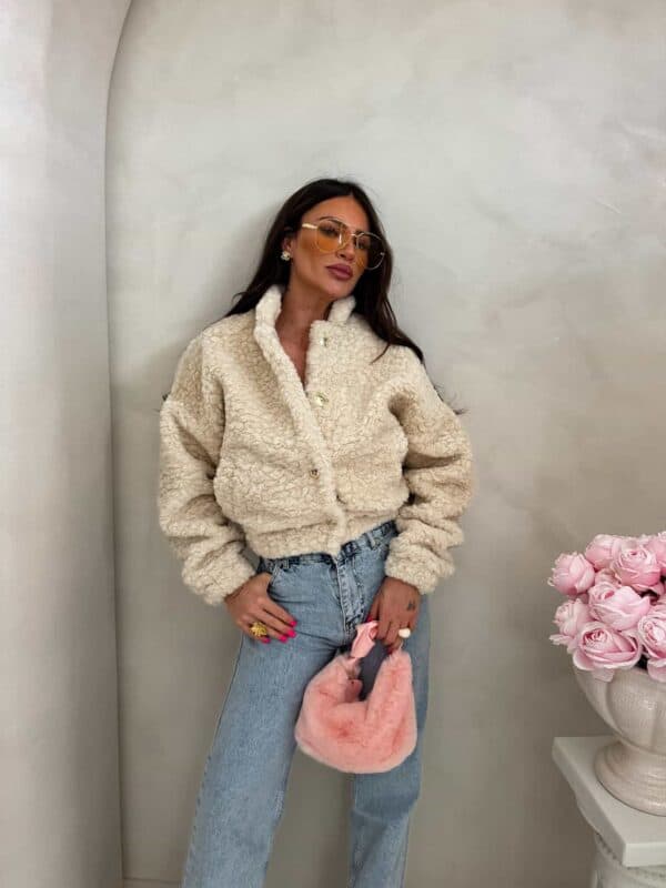 Kurtka bomberka CLOUDY – ecru