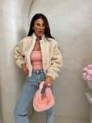 Kurtka bomberka CLOUDY – ecru