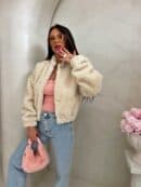 Kurtka bomberka CLOUDY – ecru