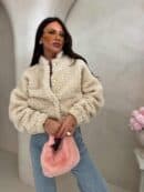 Kurtka bomberka CLOUDY – ecru